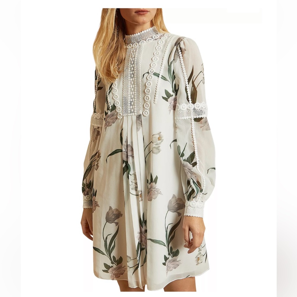 TED BAKER elderflower lace dress